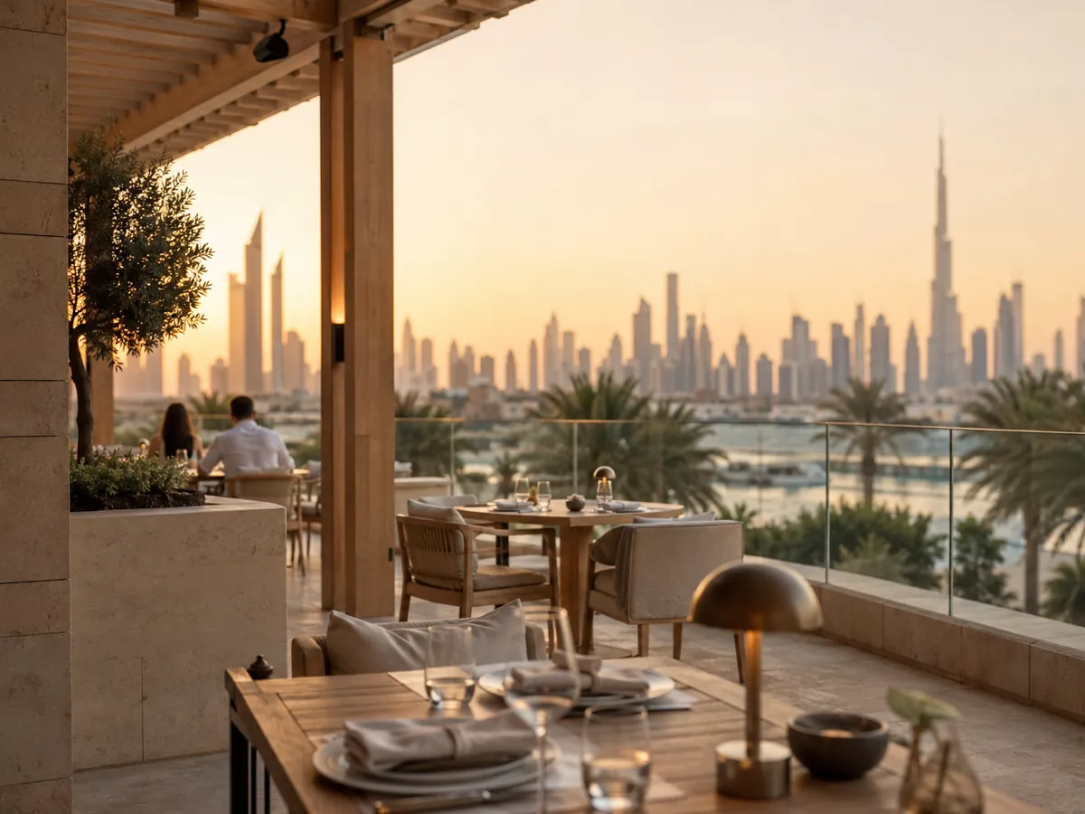 داخل مطعم في الإمارات